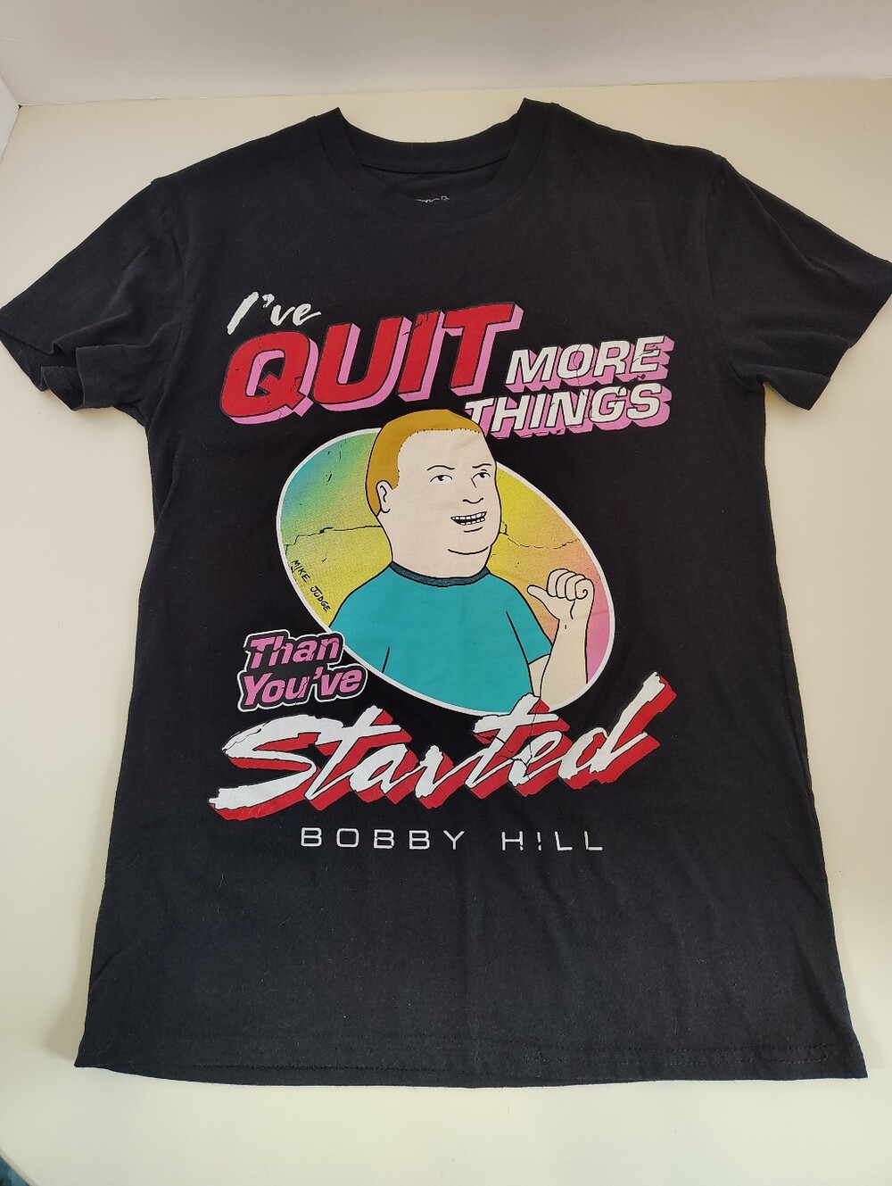 King of the Hill Bobby Hill Graphic T-Shirt Small S Black Five Below